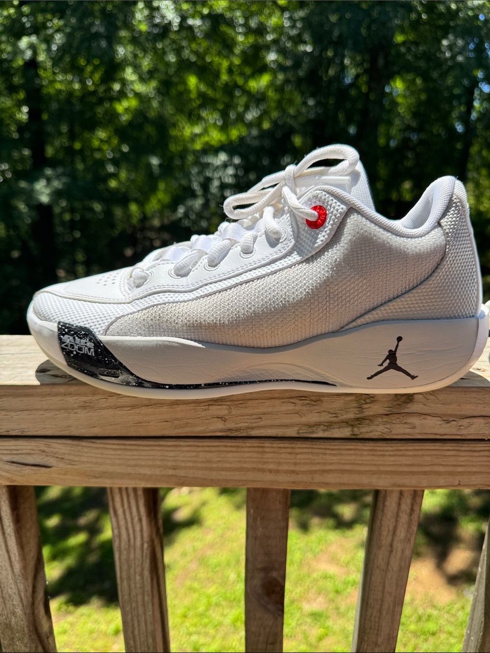 Jordan Luka .77 White Cement Men’s Size 9 Basketball Shoes Zoom Air Sneakers
